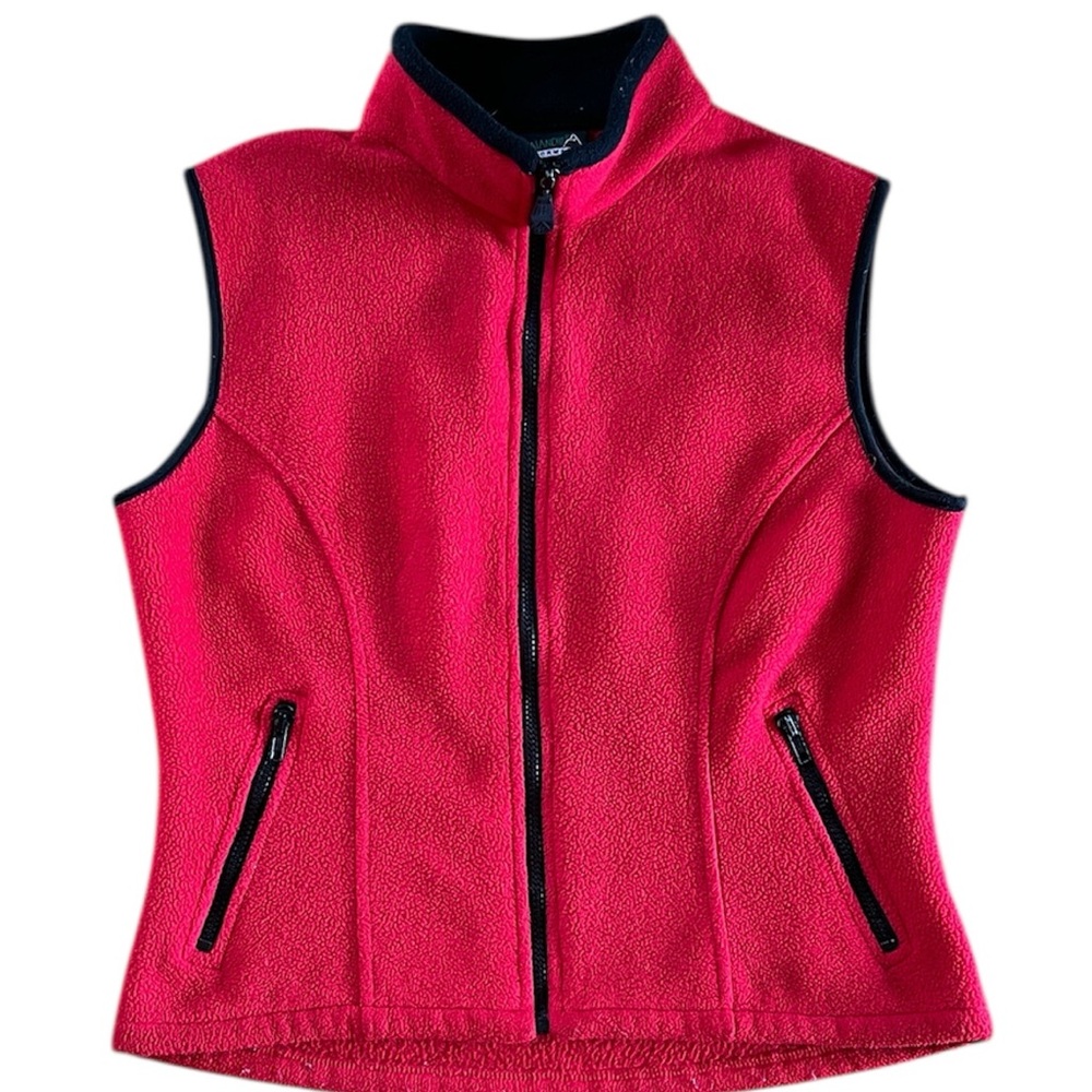 Women’s Red Fleece Vest sz M